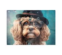 Warren Reed - Designer Cavapoo Dog Splashart Chopping Board, Multi