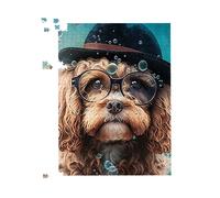 Warren Reed - Designer Cavapoo Dog Splashart Jigsaw Puzzle | Size: 500 Piece Warren Reed - Designer Multicolor 500 Piece