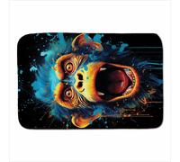 Warren Reed - Designer Cavapoo Dog Splashart Sherpa Blanket in Blue | Size: Large Warren Reed - Designer Blue Large