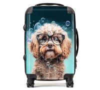 Cavapoo Dog Splashart Suitcase Warren Reed - Designer Multi Cabin