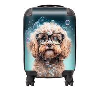 Cavapoo Dog Splashart Suitcase Warren Reed - Designer Multi Small