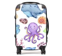 Warren Reed - Designer Children's Sea Life Suitcase - Lightweight Hard Case, TSA Lock, 4 Spinner Wheels