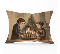 Warren Reed - Designer Christmas Candles Cushions | Size: 33 cm x 48 cm Warren Reed - Designer Multicolor 33 cm x 48 cm