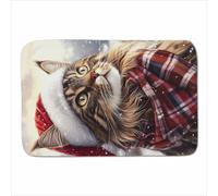 Warren Reed - Designer Christmas Cavapoo Sherpa Blanket | Size: Large Warren Reed - Designer Multicolor Large