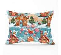 Warren Reed Designer Christmas Gingerbread House Cushions 33Cm X 48Cm