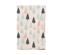 Warren Reed - Designer Christmas Tree Silhouette Pattern Tea Towel in Green Warren Reed - Designer Green