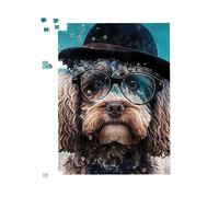 Warren Reed - Designer Cockapoo Dog Splashart Jigsaw Puzzle | Size: 1000 Pieces Warren Reed - Designer Multicolor 1000 Pieces
