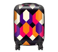 Warren Reed - Designer Coloured Abstract Pattern Suitcase Large, Multi
