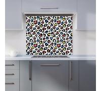 Warren Reed - Designer Coloured Leopard Print Kitchen Splashback W600Mm X H750Mm, Multi