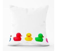 Warren Reed Designer Coloured Rubber Ducks Cushions 60Cm X 60Cm