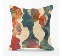 Warren Reed Designer Coloured Silhouette Cushions 60Cm X 60Cm