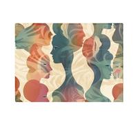 Warren Reed - Designer Coloured Silhouette Glass Chopping Board, Green
