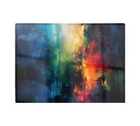 Warren Reed - Designer Colourful Chaos: Urban Dreamscape Chopping Board Warren Reed - Designer Multicolor
