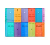 Warren Reed - Designer Colourful English Doors Glass Chopping Board in Red Warren Reed - Designer Red