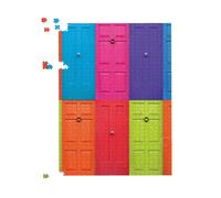 Warren Reed - Designer Colourful English Doors Jigsaw Puzzle in Red | Size: 1000 Pieces Warren Reed - Designer Red 1000 Pieces