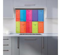 Warren Reed Designer Colourful English Doors Premium Glass Kitchen Splashback W600mm X H750mm