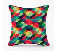 Warren Reed Designer Colourful Grunge Circle Pattern Outdoor Cushion 45Cm X 45Cm