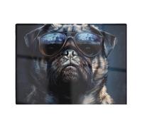Warren Reed Designer Cool Pug With Midnight Shades Chopping Board