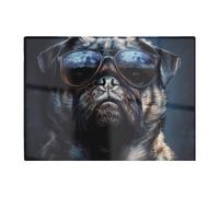 Warren Reed - Designer Cool Pug With Midnight Shades Chopping Board Warren Reed - Designer Multicolor