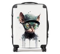 Warren Reed - Designer Cornish Rex Cat Splashart Suitcase Large, Multi