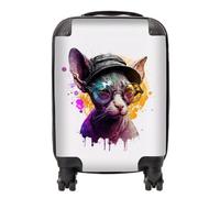 Warren Reed Designer Cornish Rex Splashart Suitcase - Mini Cabin