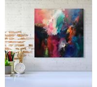 Warren Reed - Designer Cosmic Fusion: Colours Of The Universe Canvas | Size: w10 inch x h10 inch Warren Reed - Designer Multicolor w10 inch x h10 inch