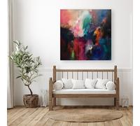 Warren Reed - Designer Cosmic Fusion: Colours Of The Universe Canvas | Size: W30" x H30" Warren Reed - Designer Multicolor W30" x H30"