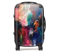 Warren Reed - Designer Cosmic Fusion: Colours of The Universe Suitcase - Lightweight Hard Case, TSA Lock, 4 Spinner Wheels