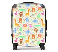 Warren Reed - Designer Cute Pastel Jungle Animals Suitcase Large, Multi