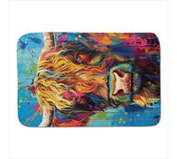 Warren Reed - Designer Cute Safari Animals Sherpa Blanket | Size: Large Warren Reed - Designer Multicolor Large