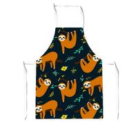 Warren Reed - Designer Cute Sloths Apron in Brown Warren Reed - Designer Brown