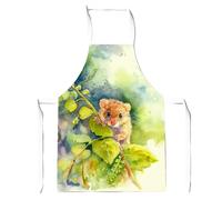 Warren Reed - Designer Dormouse Watercolour Apron in Brown Warren Reed - Designer Brown