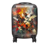 Warren Reed - Designer Dynamic Chaos: Energy Unleashed Suitcase - Lightweight Hard Case, TSA Lock, 4 Spinner Wheels
