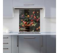 Warren Reed - Designer Dynamic Levitation: Vegetable Ballet Kitchen Splashback - W600mm x H650mm