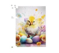 Warren Reed - Designer Easter Chick Splashart Jigsaw Puzzle | Size: 500 Piece Warren Reed - Designer Multicolor 500 Piece