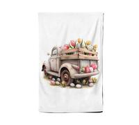 Warren Reed - Designer Easter Tuplip Truck Tea Towel Warren Reed - Designer Multicolor