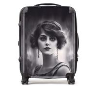 Warren Reed - Designer Edwardian Showgirl Suitcase - Lightweight Hard Case, TSA Lock, 4 Spinner Wheels