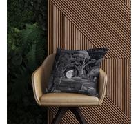 Warren Reed Designer Eerie Moonlit Cemetery Outdoor Cushion 60Cm X 60Cm