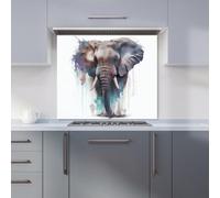 Warren Reed - Designer Elephant Splashart Kitchen Splashback W600Mm X H650Mm, Multi