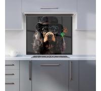 Warren Reed Designer English Cocker Spaniel Premium Glass Kitchen Splashback W900mm X H650mm
