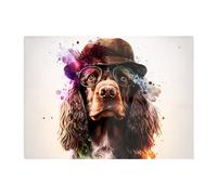 Warren Reed - Designer English Cocker Spaniel Splashart Chopping Board Warren Reed - Designer Multicolor