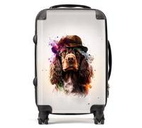 Warren Reed - Designer English Cocker Spaniel With Glasses Splashart Suitcase Cabin, Multi