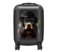 Warren Reed - Designer English Cocker Spaniel Splashart Suitcase - Lightweight Hard Case, TSA Lock, 4 Spinner Wheels