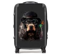 Warren Reed - Designer English Cocker Spaniel Splashart Suitcase - Lightweight Hard Case, TSA Lock, 4 Spinner Wheels