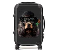 Warren Reed - Designer English Cocker Spaniel Splashart Suitcase - Lightweight Hard Case, TSA Lock, 4 Spinner Wheels