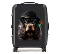 Warren Reed - Designer English Cocker Spaniel Splashart Suitcase - Lightweight Hard Case, TSA Lock, 4 Spinner Wheels