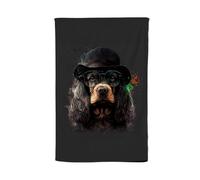 Warren Reed - Designer English Cocker Spaniel Splashart Tea Towel Warren Reed - Designer Multicolor