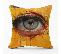 Warren Reed - Designer Ethereal Gaze Cushions | Size: 60 cm x 60 cm Warren Reed - Designer Multicolor 60 cm x 60 cm