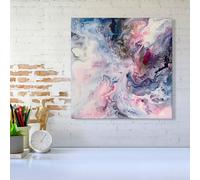 Warren Reed - Designer Ethereal Swirls: Dreams In Motion Canvas | Size: W16" x H16" Warren Reed - Designer Multicolor W16" x H16"