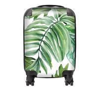Warren Reed - Designer Exotic Rainforest Leaves Suitcase - Lightweight Hard Case, TSA Lock, 4 Spinner Wheels